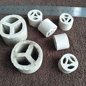 Ceramic Flat Ring Packing - High-Temperature Resistant Industrial Mass Transfer 
